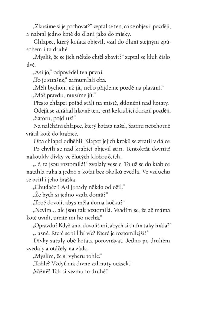 Kočičí loučení - ukázka 2