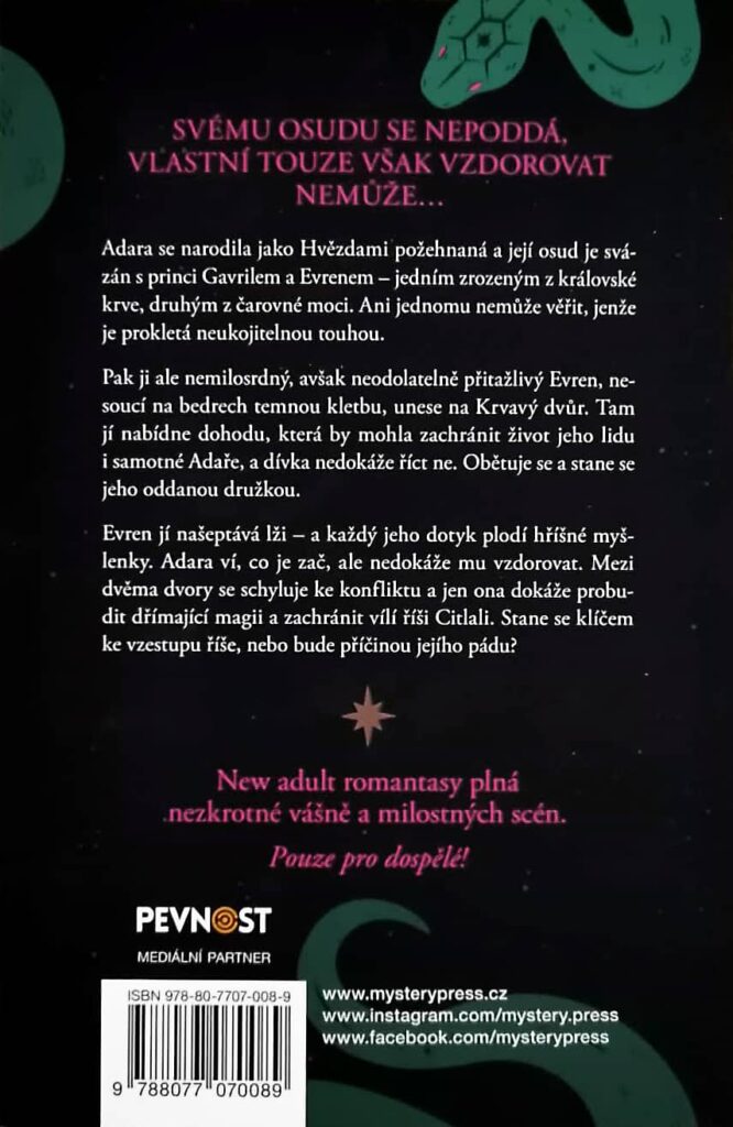 Království krve a zrady - zadní strana