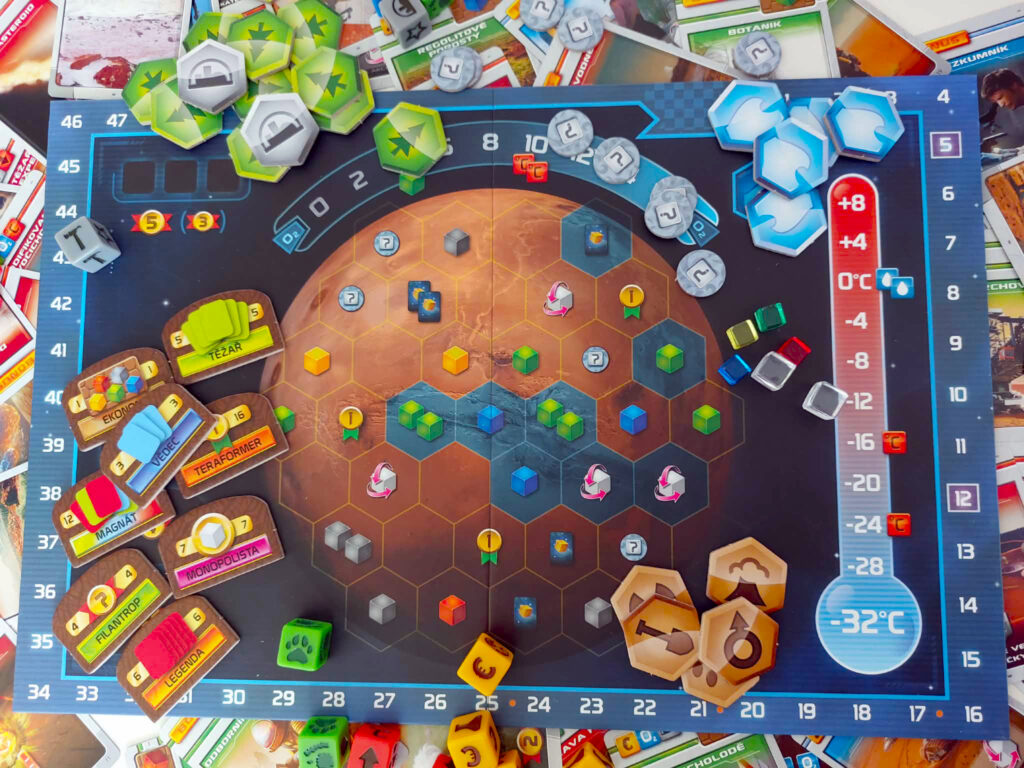 Mars Teraformace – Kostková hra - chce to prostor
