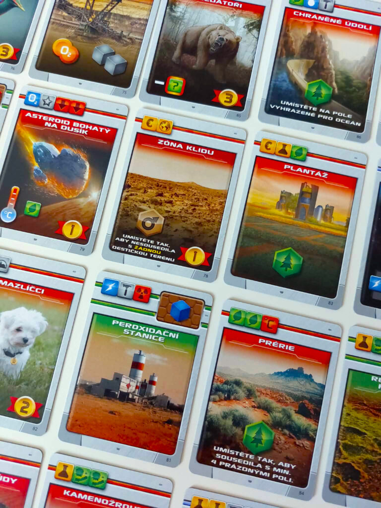 Mars Teraformace – Kostková hra - karet je dost
