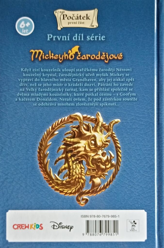 Mickeyho čarodějové - zadní strana