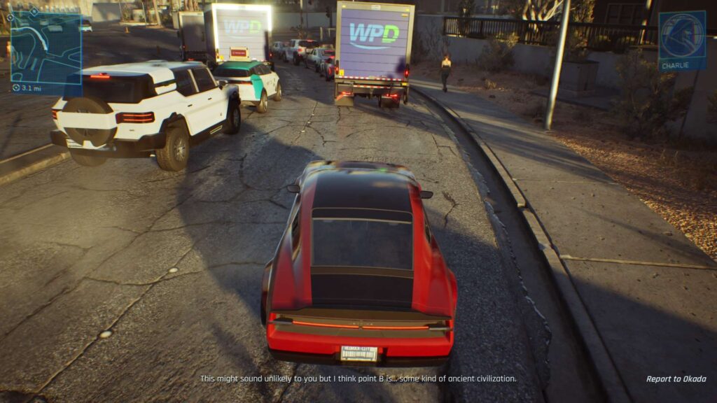 MindsEye - dopravní zácpa