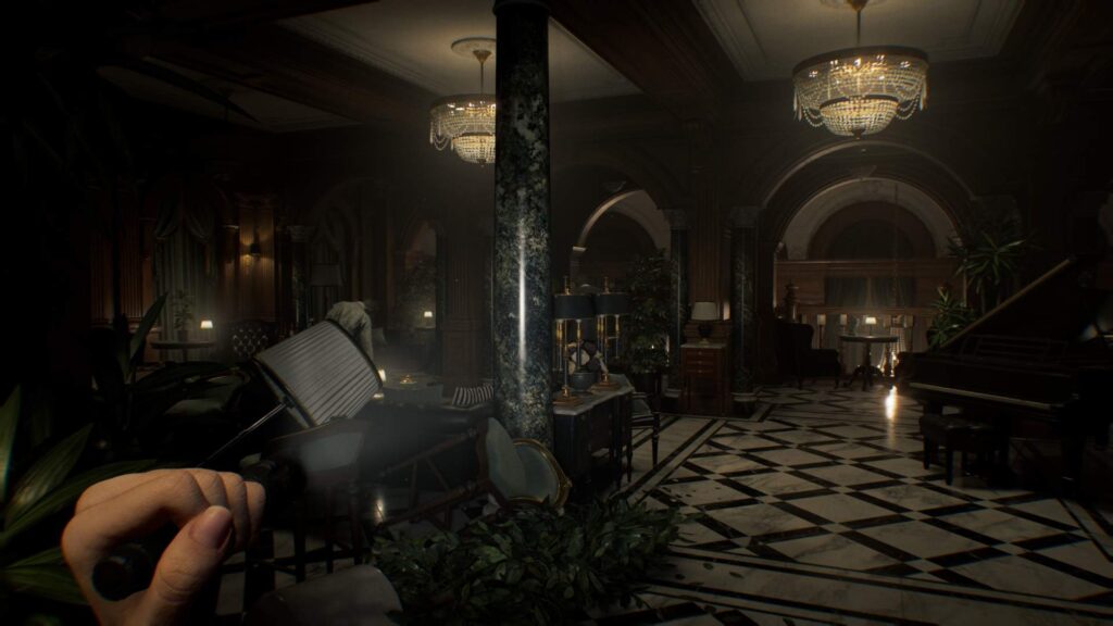 Resident Evil Requiem - luxusní sál