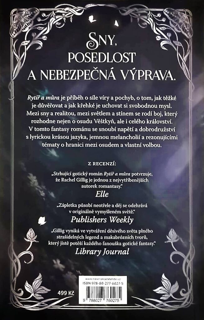 Rytíř a můra - zadní strana