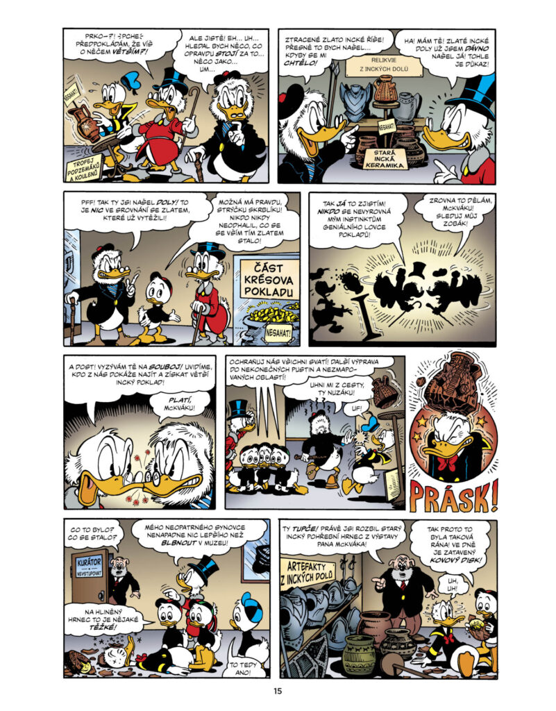 Strýček Skrblík a kačer Donald Syn slunce