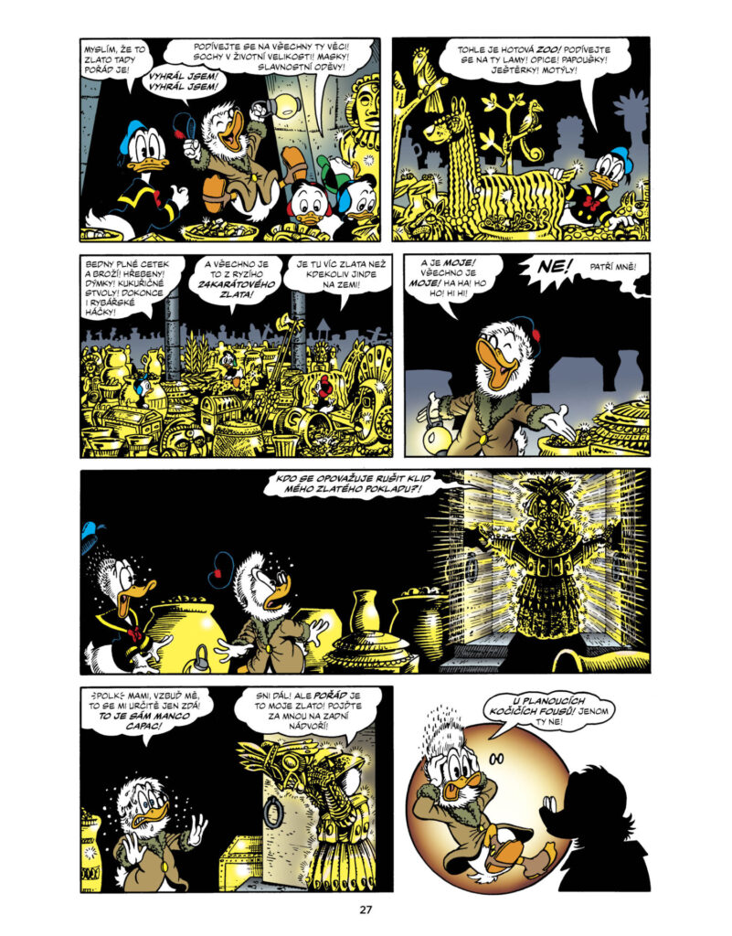 Strýček Skrblík a kačer Donald Syn slunce