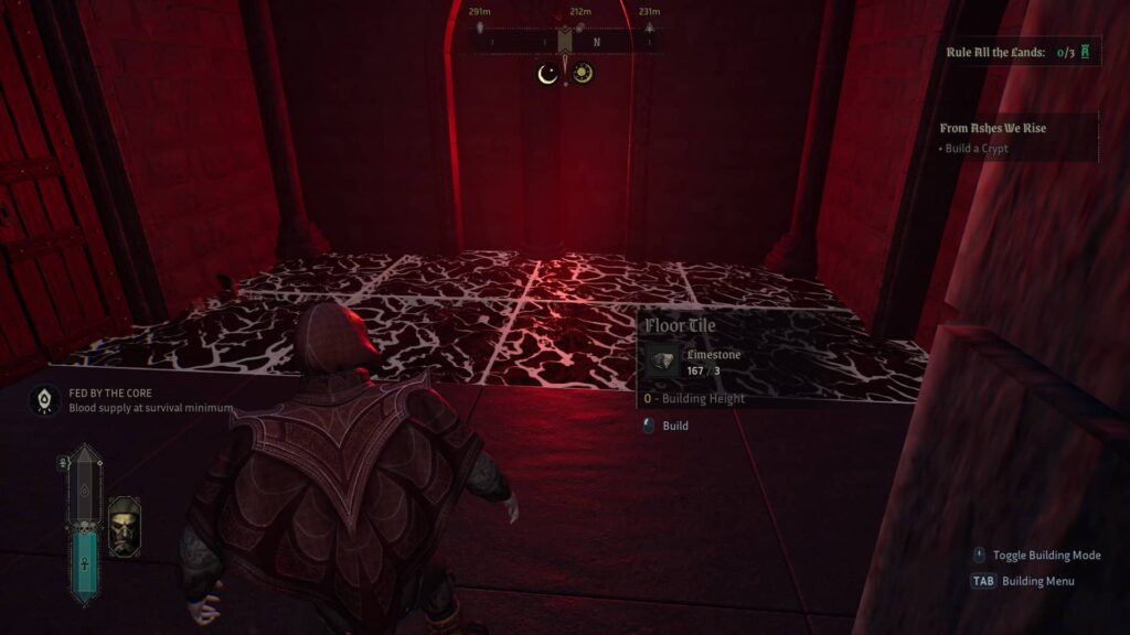 Vampires Bloodlord Rising - stavění podlahy