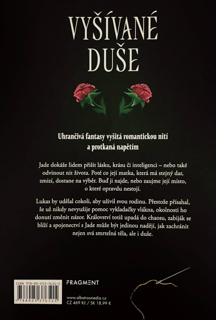 Vyšívané duše - zadní obálka