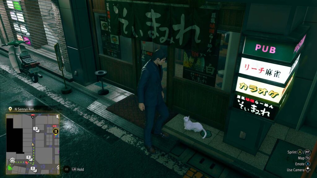 Yakuza Kiwami 3 & Dark Ties - kočka