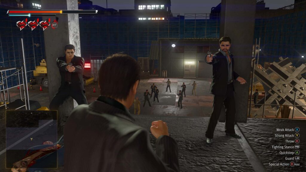 Yakuza Kiwami 3 & Dark Ties - na staveništi