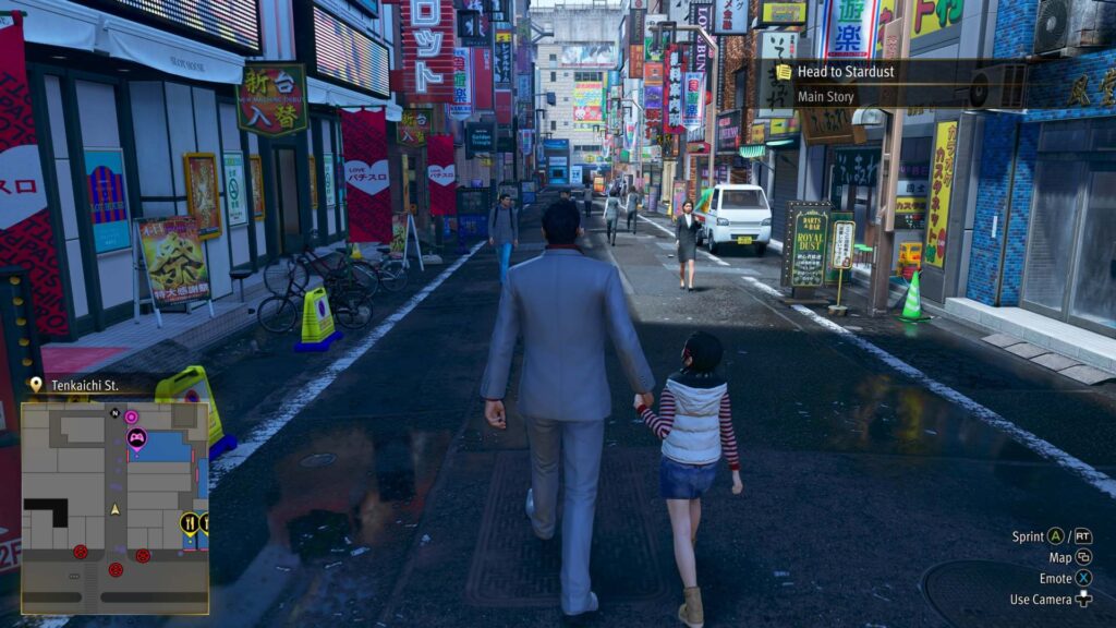 Yakuza Kiwami 3 & Dark Ties - procházka s Harukou