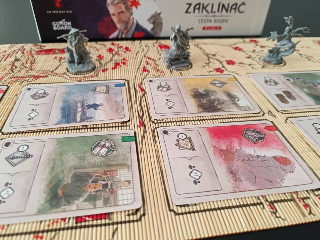 Zaklínač Cesta osudu - Rónin - karty na plánu