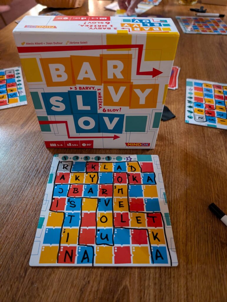 Barvy slov - desková hra