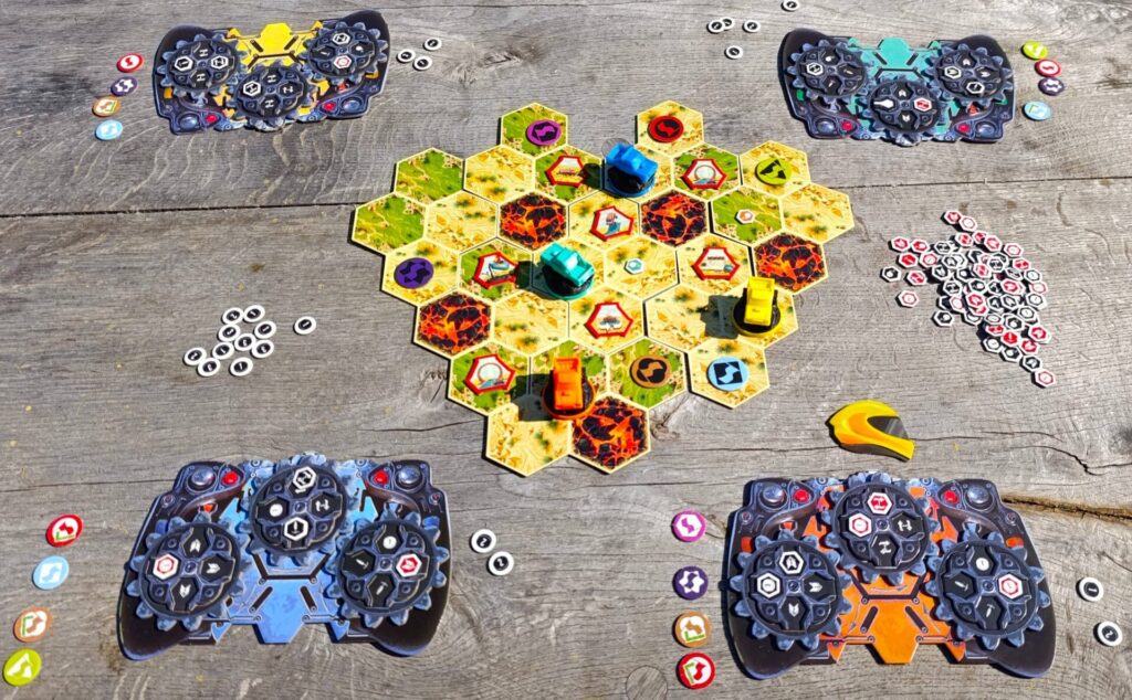 Crash Derby - pohled na herní plochu