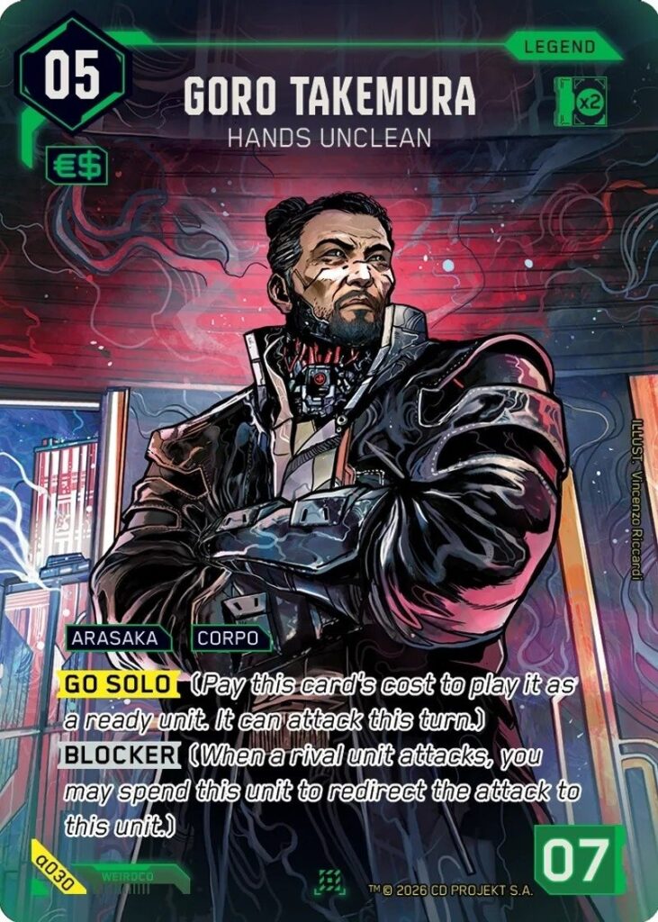 Cyberpunk TCG - Goro Takemura
