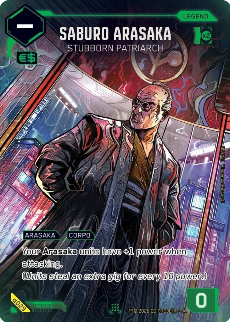 Cyberpunk TCG - Saburo Arasaka