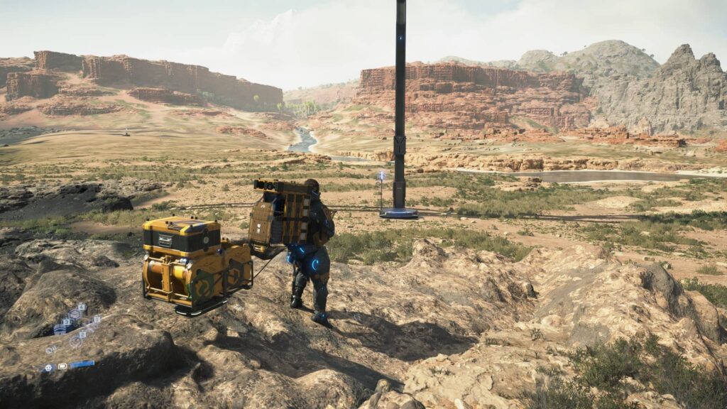 Death Stranding 2 On the Beach - pohled do dálky