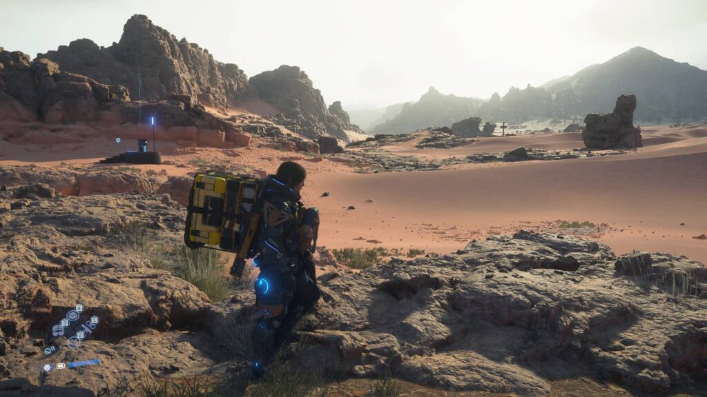 Death Stranding 2 On the Beach - poušť