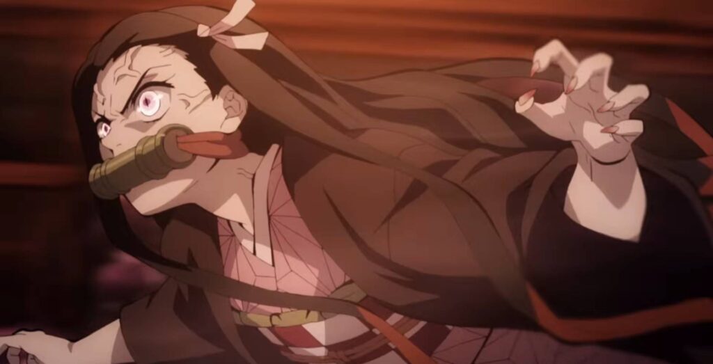 Demon Slayer Kimetsu no Yaiba – The Movie Mugen Train - Nezuko útočí