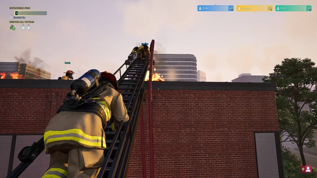 Firefighting Simulator Ignite - žebřík