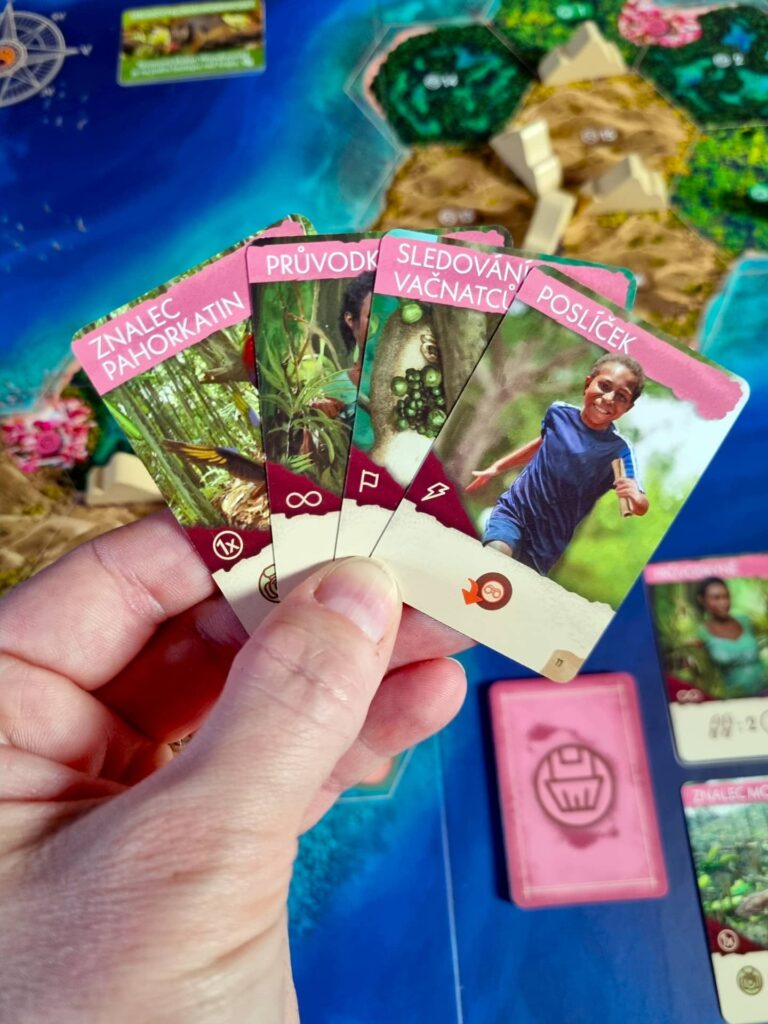 Hledání ztraceného druhu - karty výpomoci