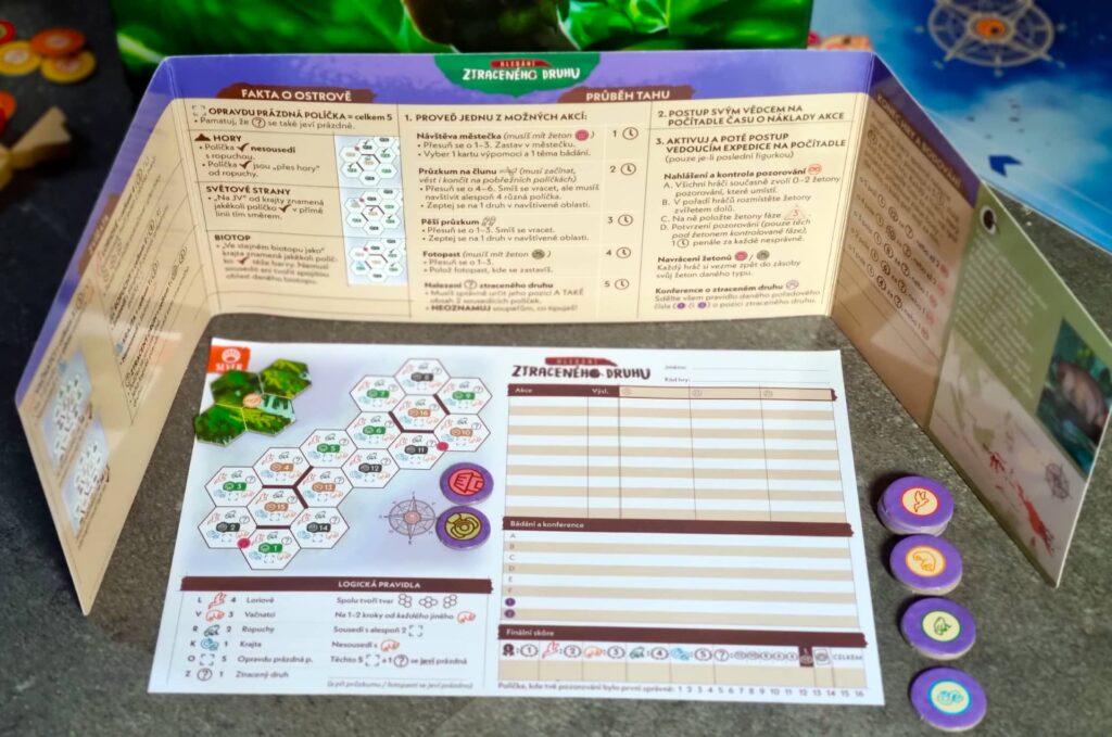 Hledání ztraceného druhu - příprava hráče