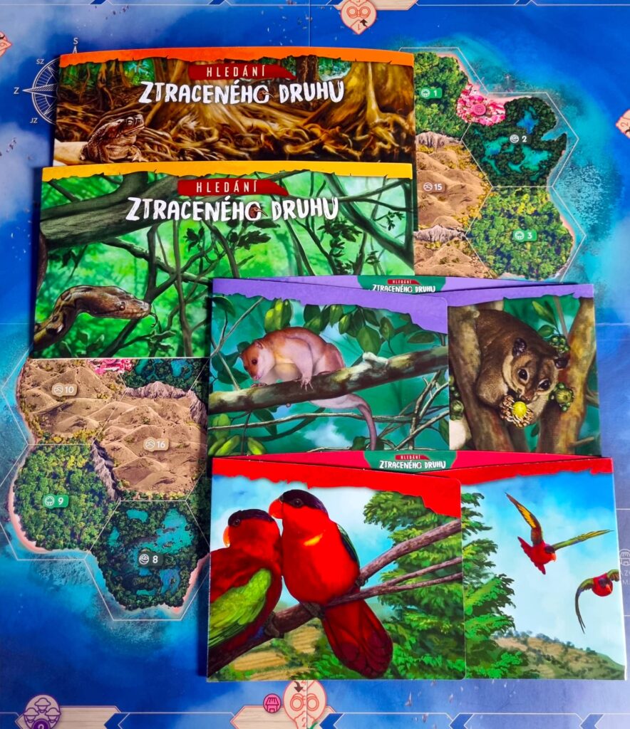 Hledání ztraceného druhu - zástěny hráčů