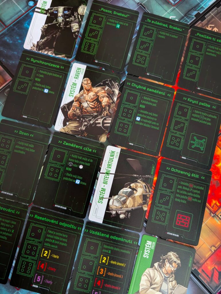 Metal Gear Solid: Desková hra - karty nepřátel