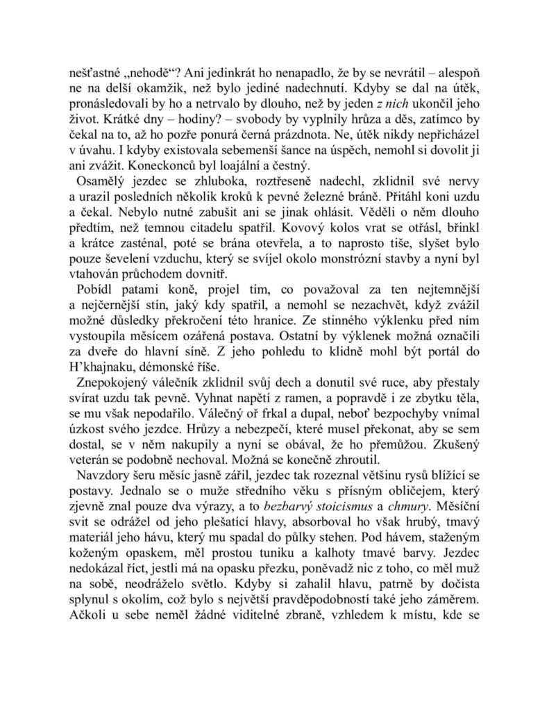 Osvobodit temnotu - ukázka 3