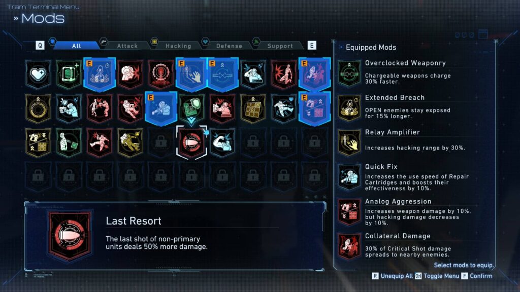 Pragmata - modifikace