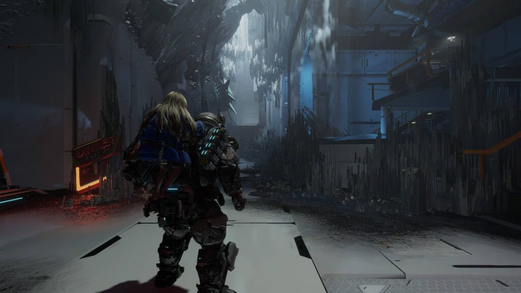 Pragmata - uvnitř stanice