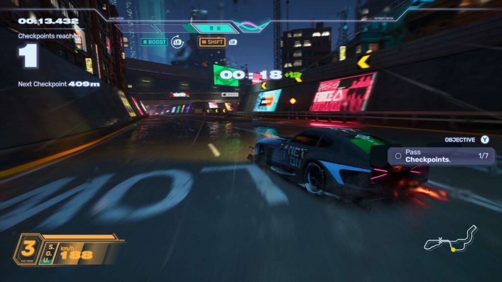 Screamer - déšť a neon