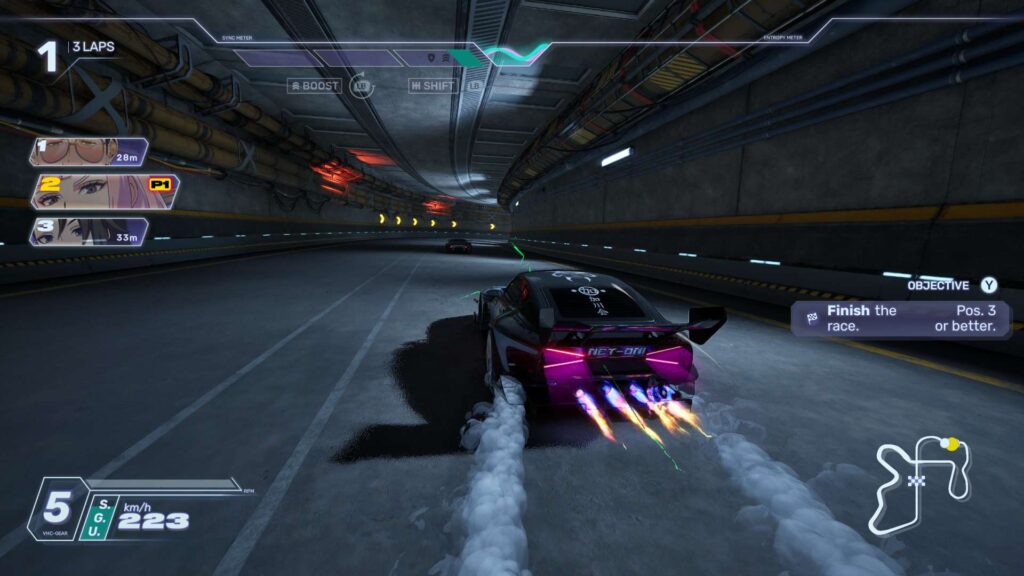 Screamer - turbo v tunelu