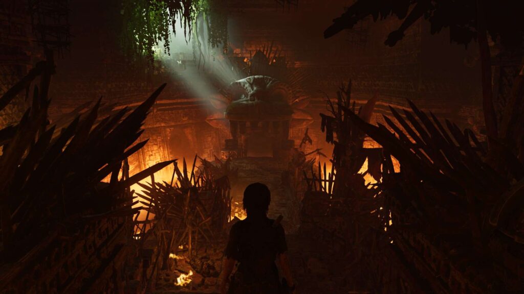 Shadow of the Tomb Raider Definitive Edition - pasti v chrámu