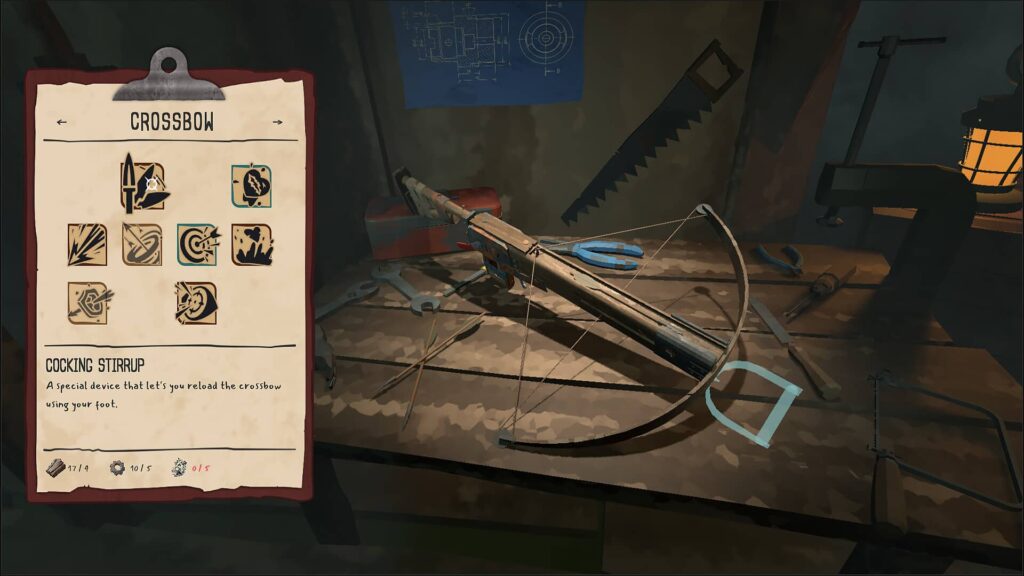 The Wake - vylepšování zbraní