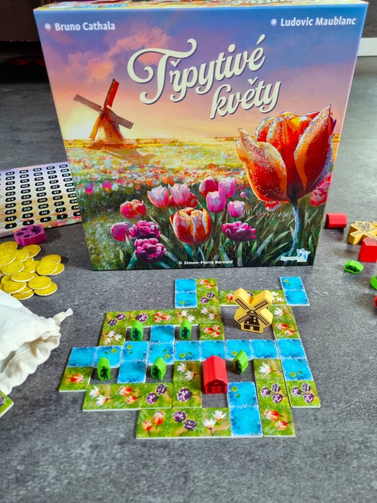 Třpytivé květy - herní prostor hráče v průběhu hry