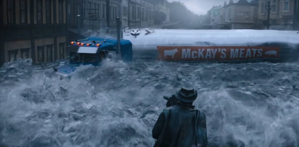 Žraločí smršť - úvodní záplavová vlna