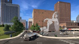 American Truck Simulator Illinois - zajimavá budova