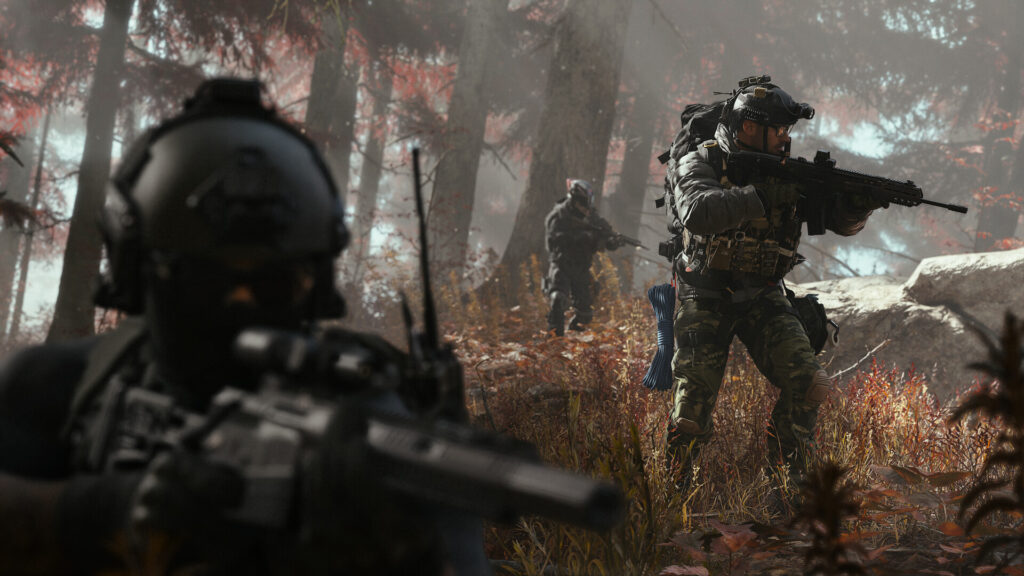 Call of Duty Modern Warfare 4 - akce v lesých