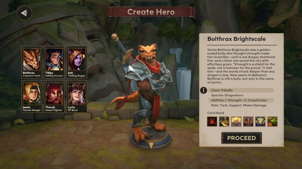 Demeo x Dungeons & Dragons Battlemarked - tvorba hrdiny