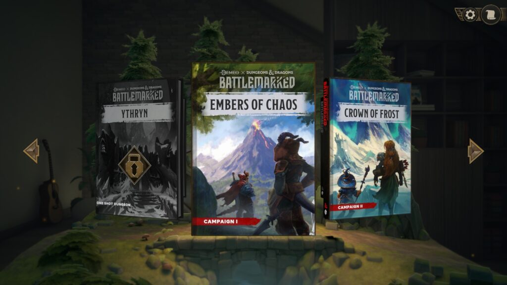 Demeo x Dungeons & Dragons Battlemarked - výběr kampaně