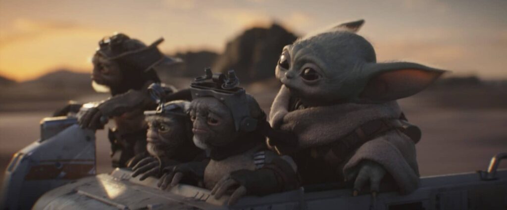 Mandalorian a Grogu - Grogu a kámoši