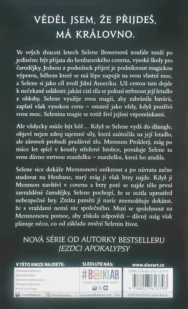 Očarovaná - zadní strana