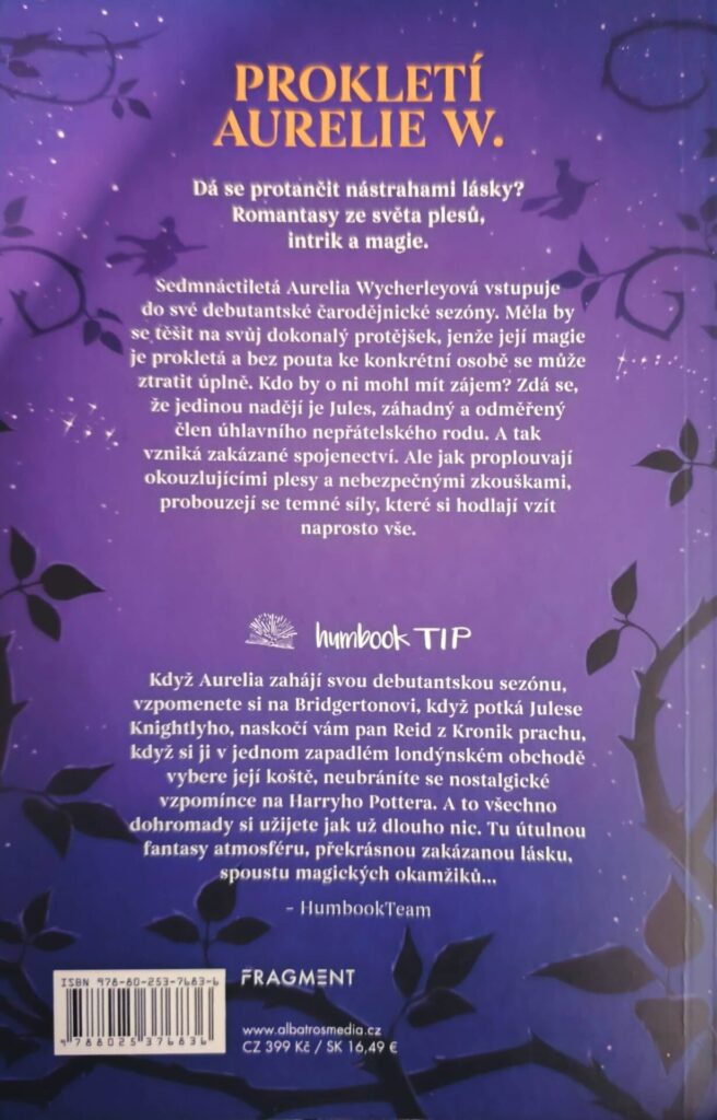 Prokletí Aurelie W. - zadní strana