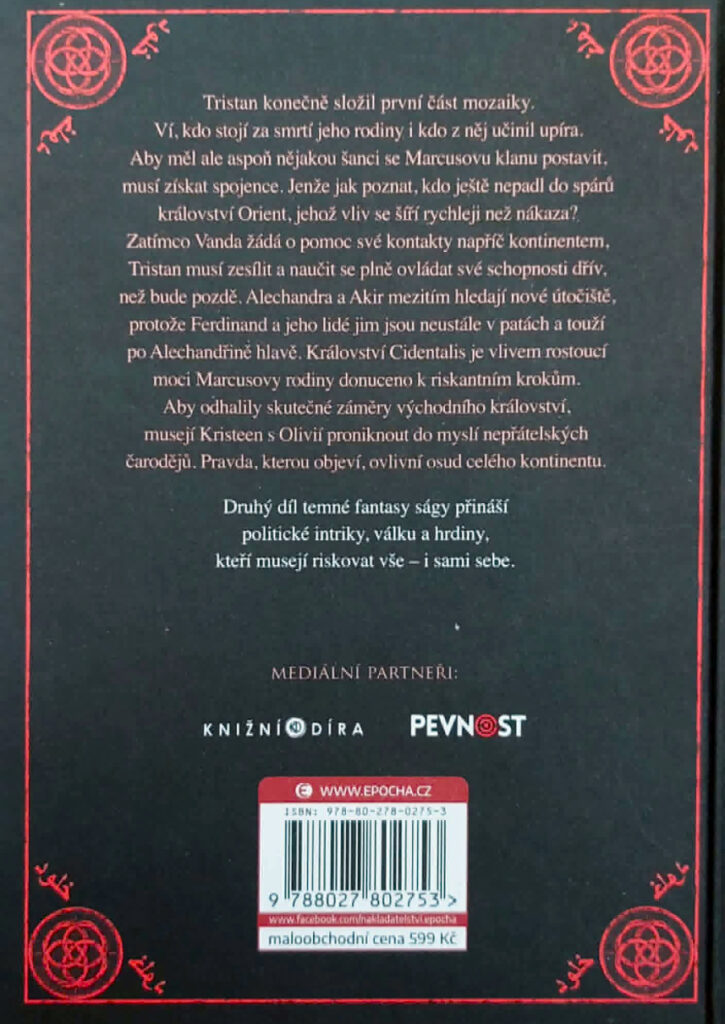 Tristan Pokřtěni válkou - zadní strana
