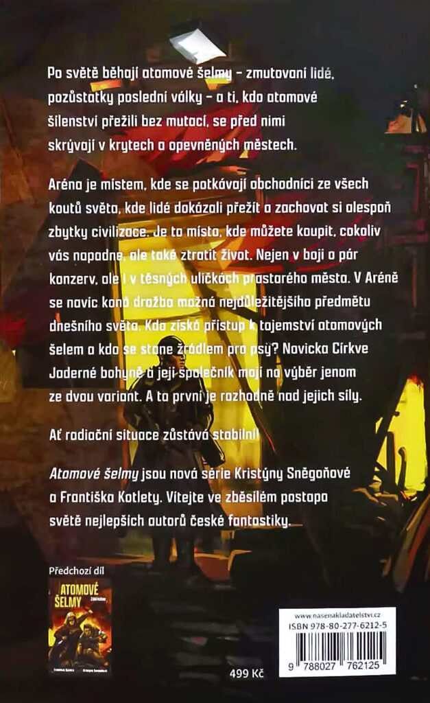 Atomové šelmy Aréna - zadní strana