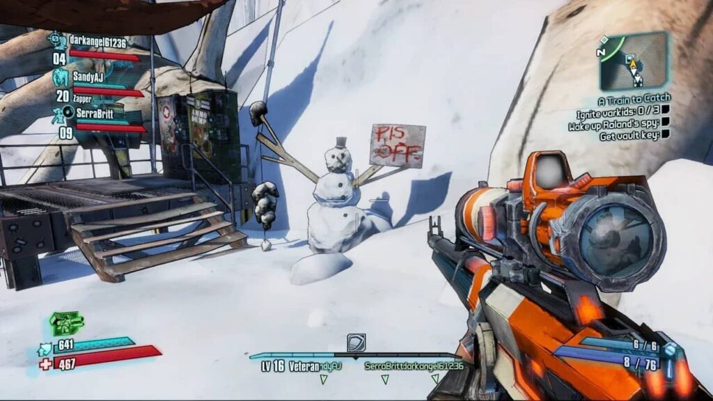 Borderlands 2 - Výstražný sněhulák