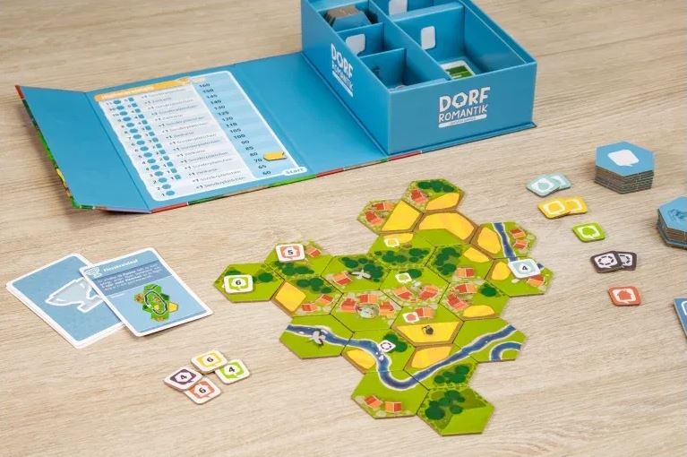 Dorfromantik Cestovní Edice - rozehraná hra