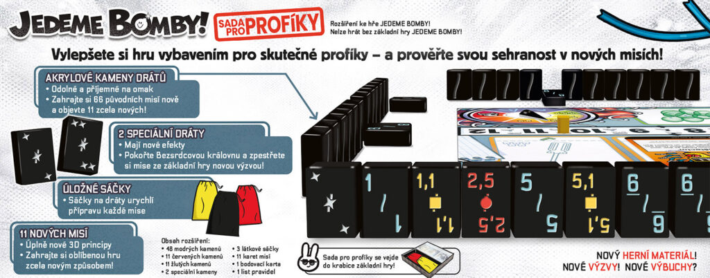 Jedeme Bomby Sada pro profíky - zadní strana krabice