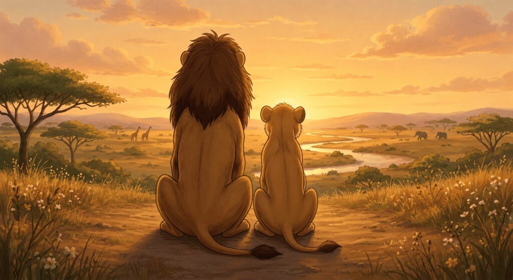 Lví král - Simba a Mufasa